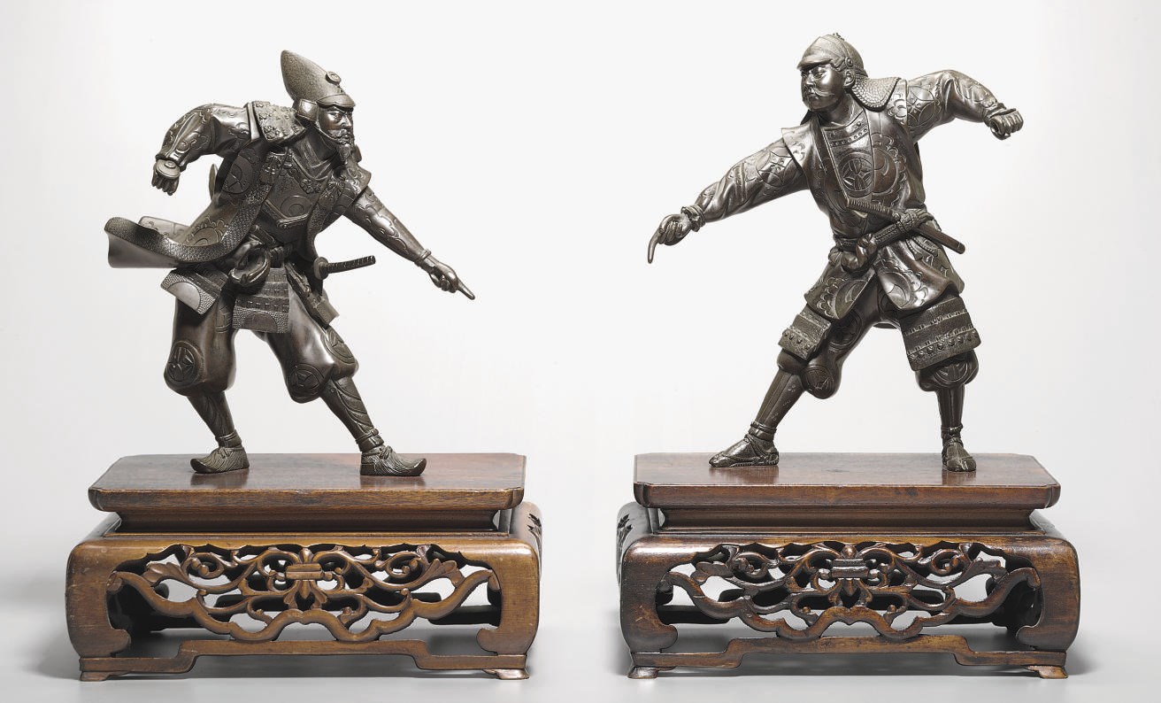 A Pair of Bronze Warriors