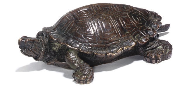A FRENCH BRONZE STUDY ENTITLED 'TORTUE NO. 2 (SANS TERRASSE)'