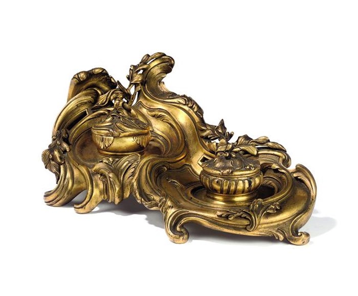A FRENCH ORMOLU ENCRIER