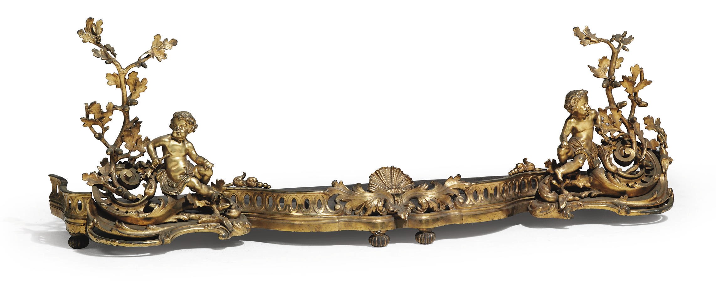 A NAPOLEON III ORMOLU FENDER