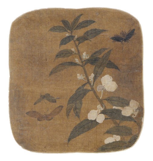 A CHINESE ALBUM LEAF PAINTING OF INSECTS AND FLOWERS,