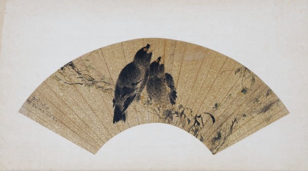THREE CHINESE FANLEAF PAINTINGS,