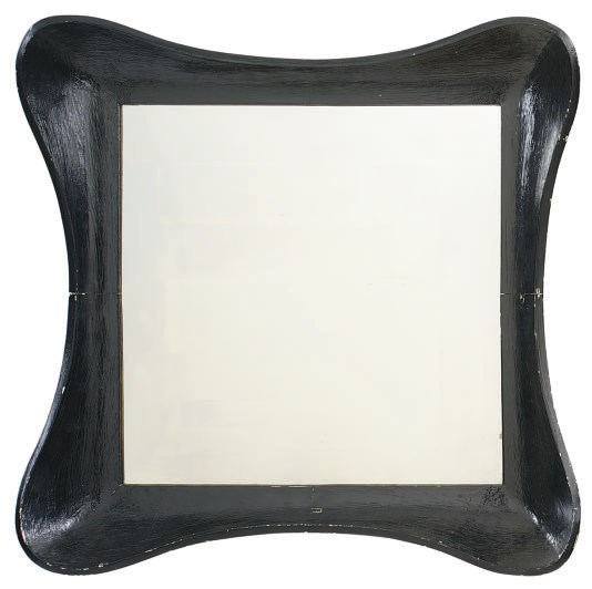AN EBONIZED MIRROR,