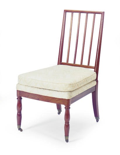 A LOUIS PHILIPPE MAHOGANY SIDE CHAIR,