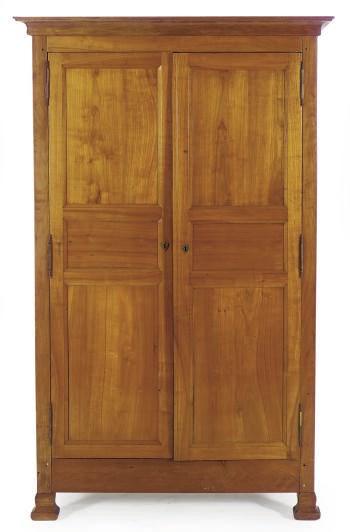 A FRENCH CHERRYWOOD ARMOIRE,
