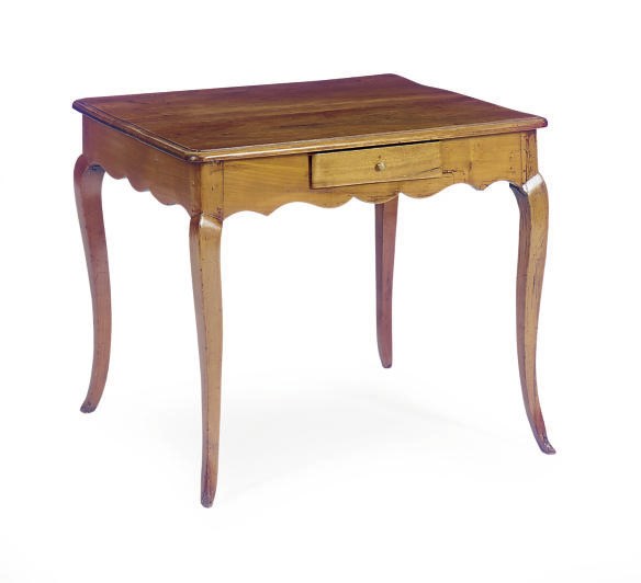 A FRENCH PROVINCIAL FRUITWOOD SIDE TABLE,
