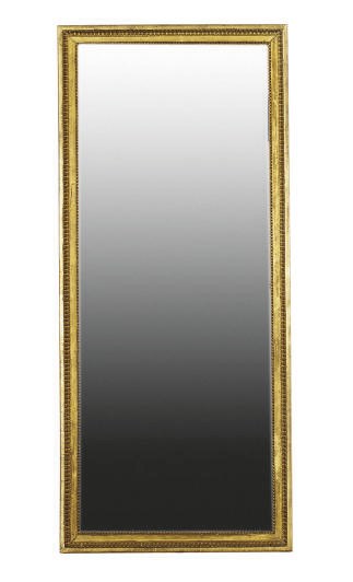 A GILTWOOD MIRROR,