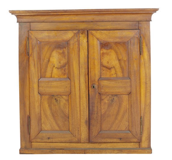 A NORTH EUROPEAN MAHOGANY CABINET,