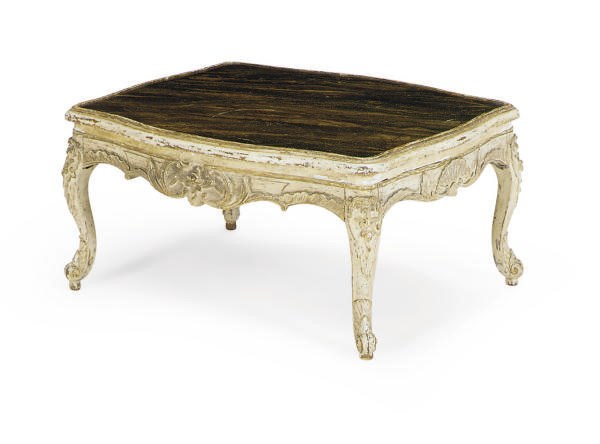 A LOUIS XV PAINTED LOW TABLE,