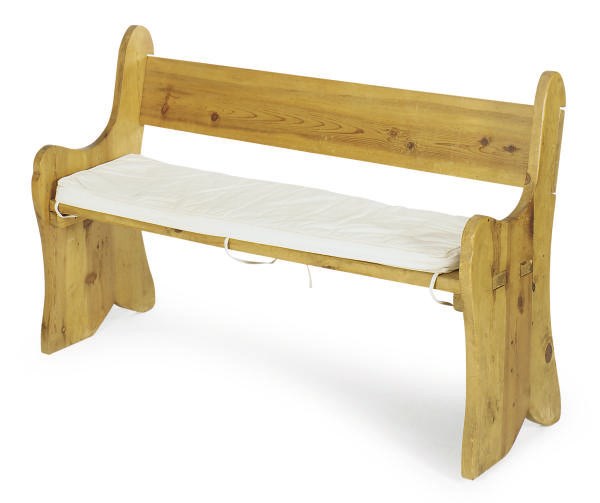A PINE SETTLE BENCH,