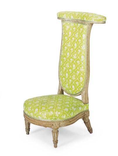 A LOUIS XVI PAINTED PRIE DIEU,