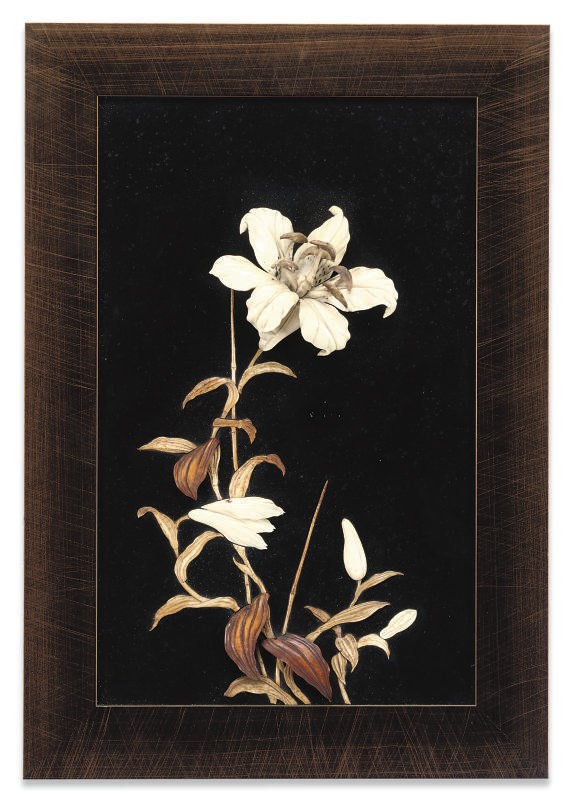 A PAIR OF JAPANESE IVORY, BONE AND LACQUERED RELIEF PANELS