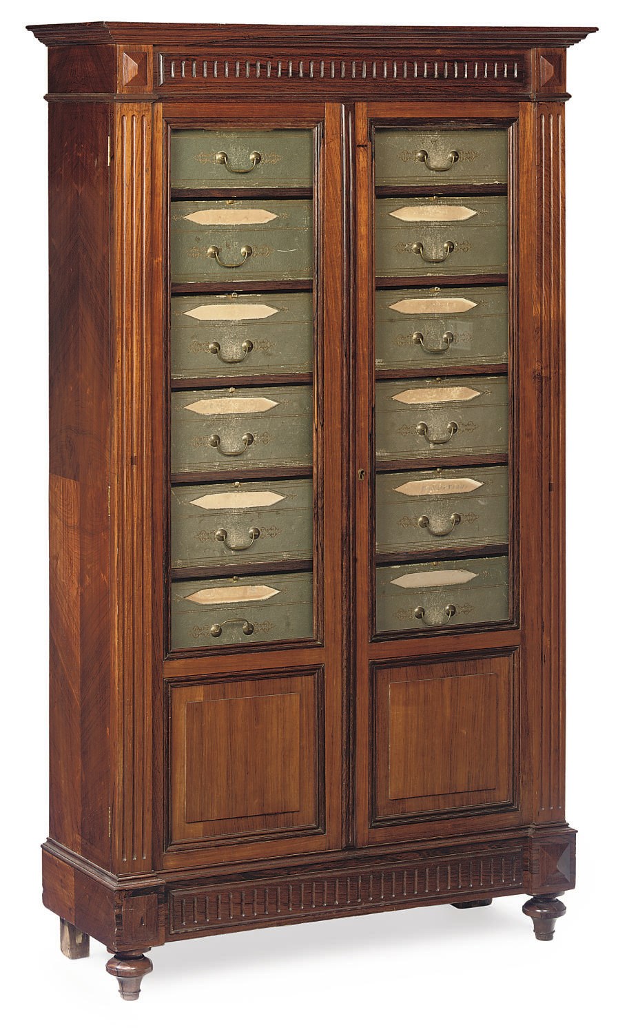 A FRENCH ROSEWOOD CARTONNIER CABINET
