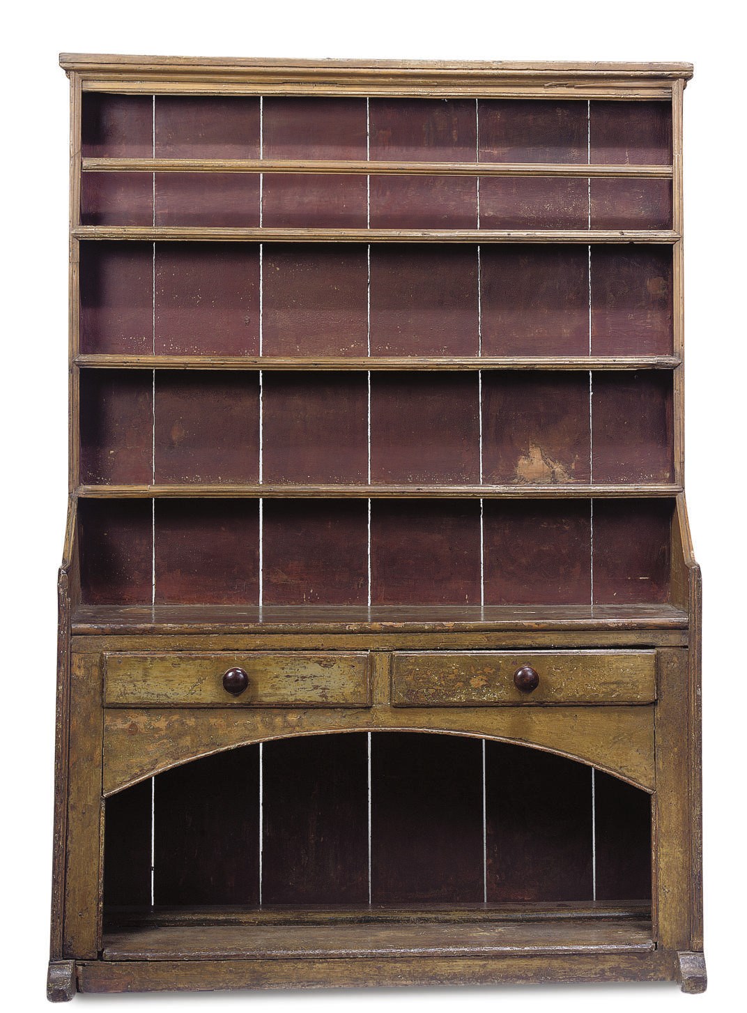 AN IRISH PAINTED DRESSER