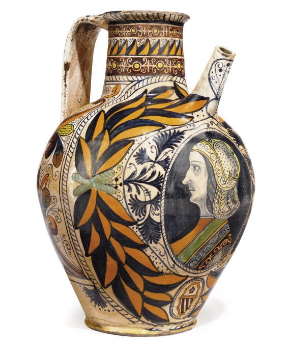 A LARGE ITALIAN MAIOLICA WET DRUG-JAR
