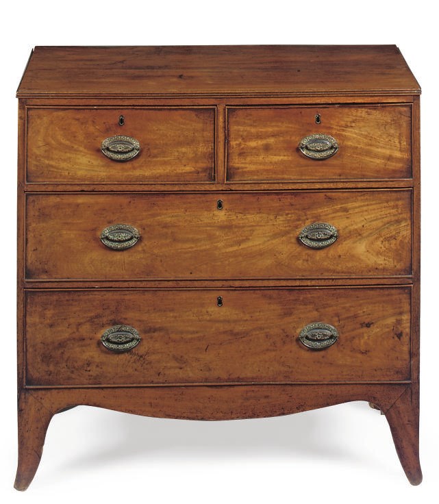 A GEORGE III MAHOGANY CHEST