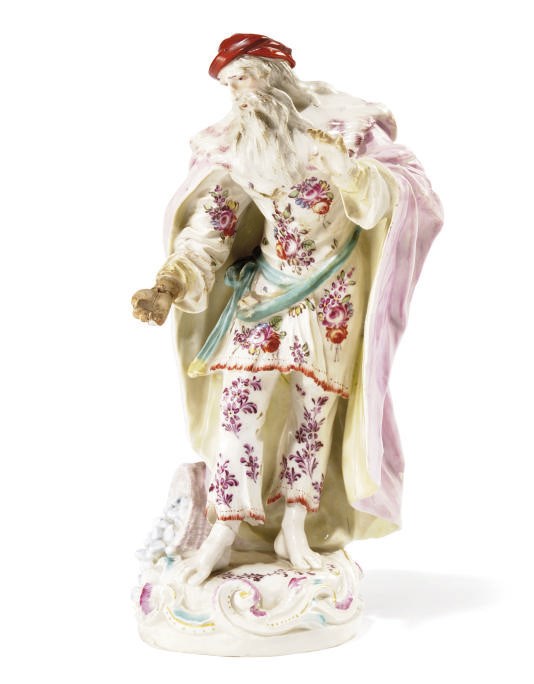 A DERBY FIGURE OF ST. PHILIP