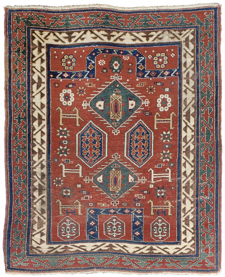 A SHIRVAN PRAYER RUG