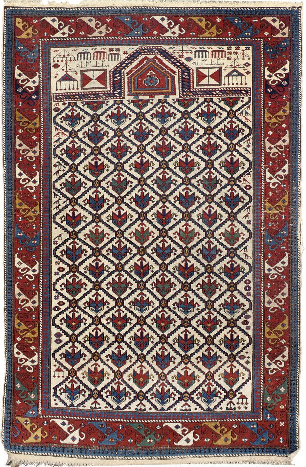 A SHIRVAN PRAYER RUG