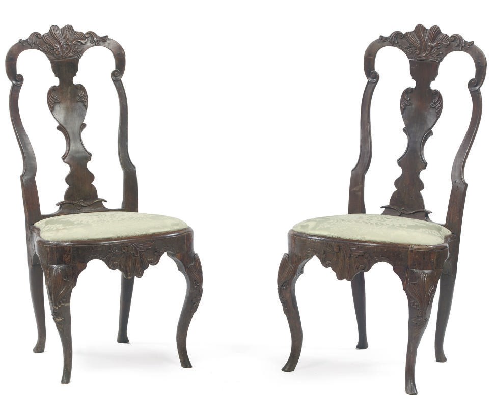 A PAIR OF DANISH STAINED BEECHWOOD SIDE CHAIRS