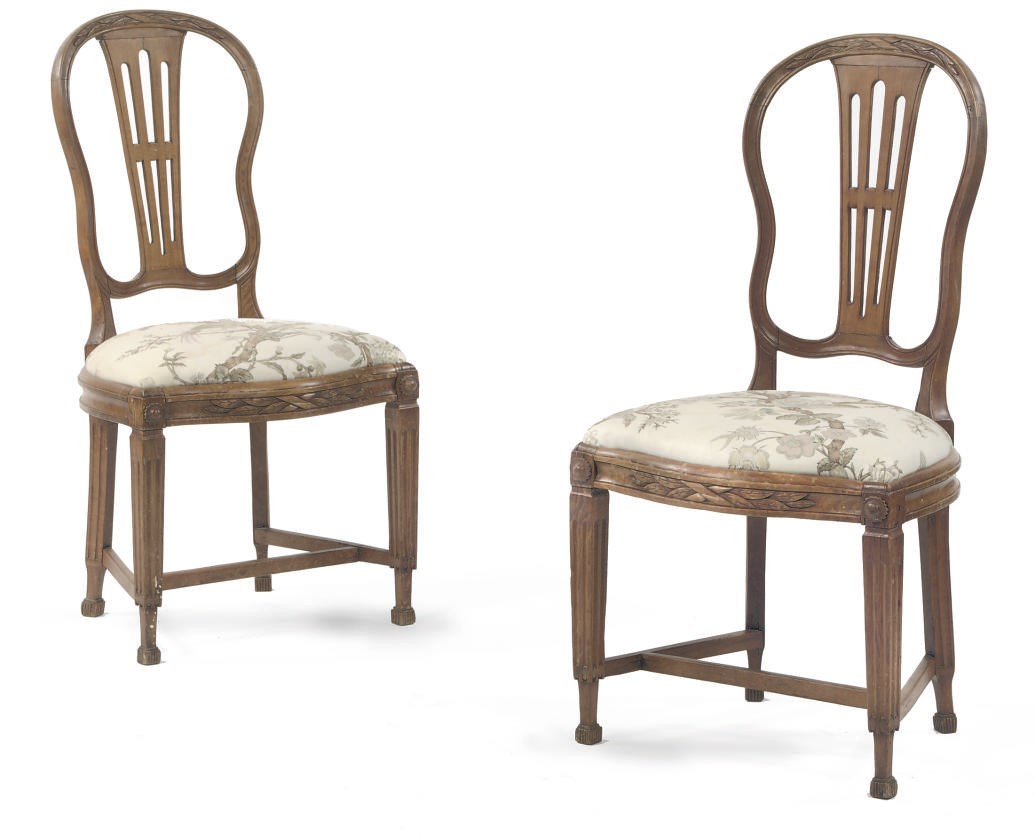 A PAIR OF DANISH BEECHWOOD SIDE CHAIRS