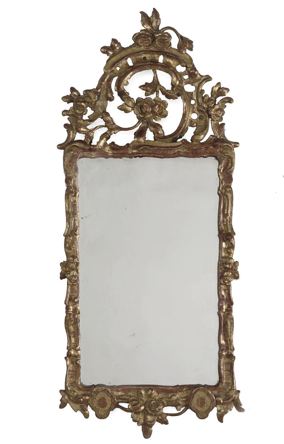 A DANISH GILTWOOD MIRROR