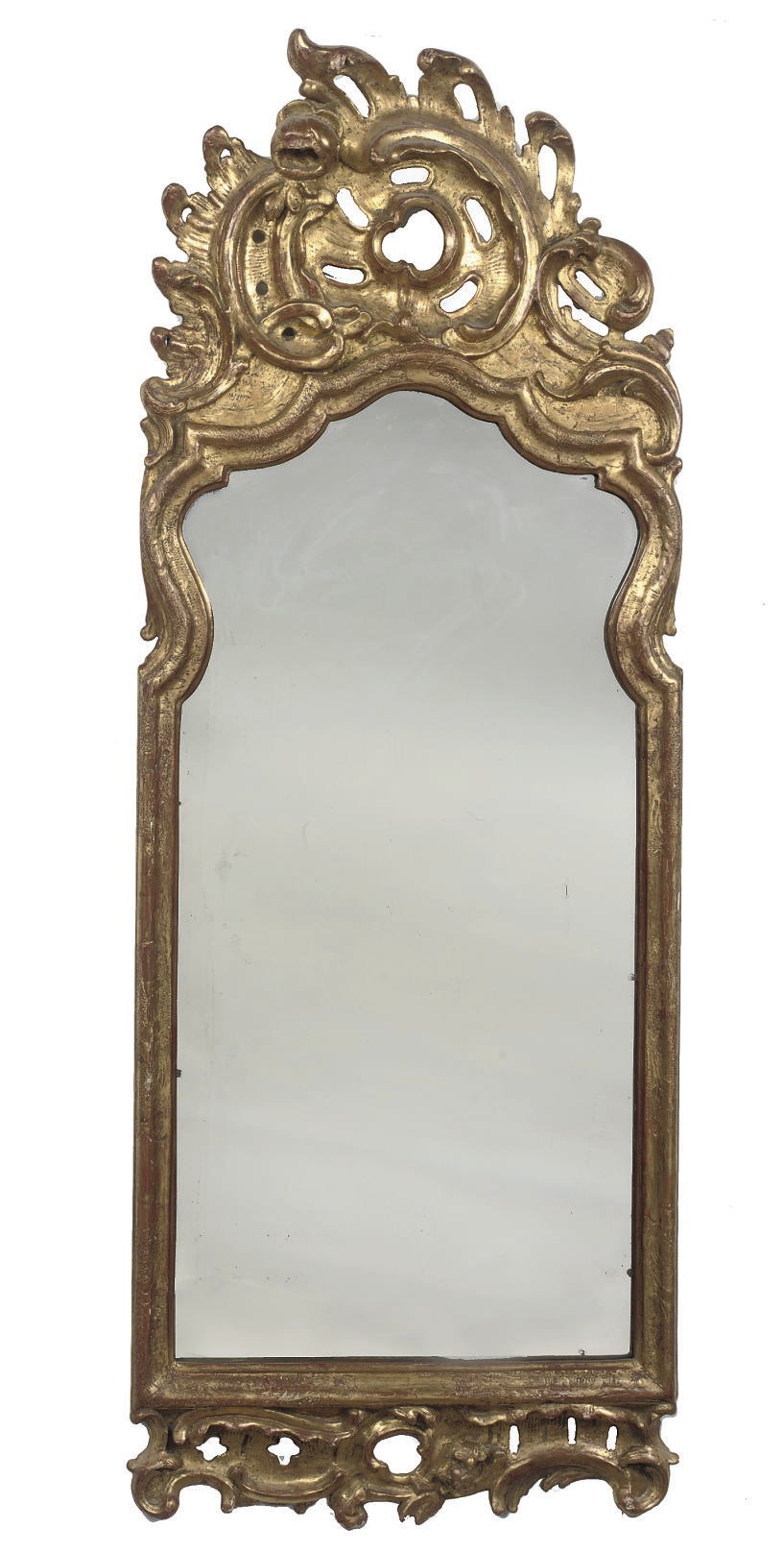 A DANISH GILTWOOD MIRROR