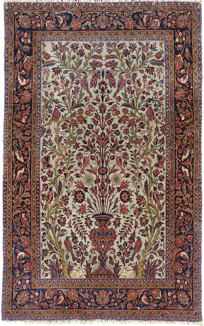 A KASHAN PRAYER RUG