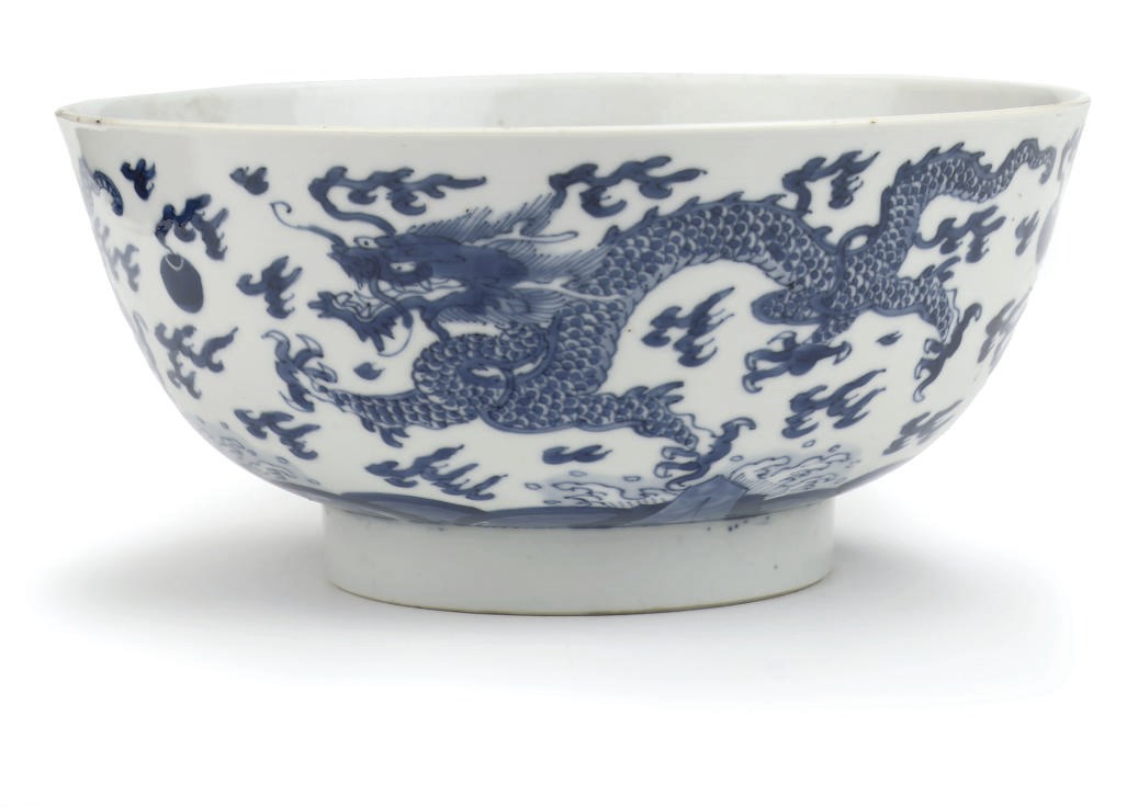 A Chinese blue and white bowl