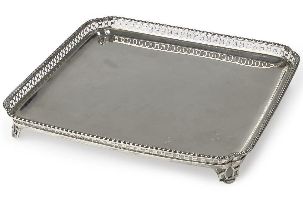 A Dutch silver salver