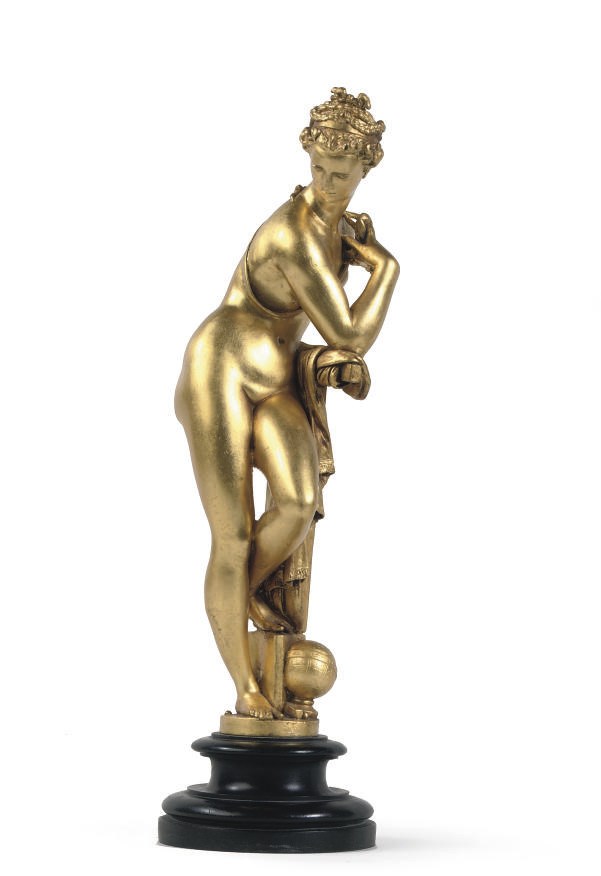 A GILT-BRONZE FIGURE OF VENUS URANIA