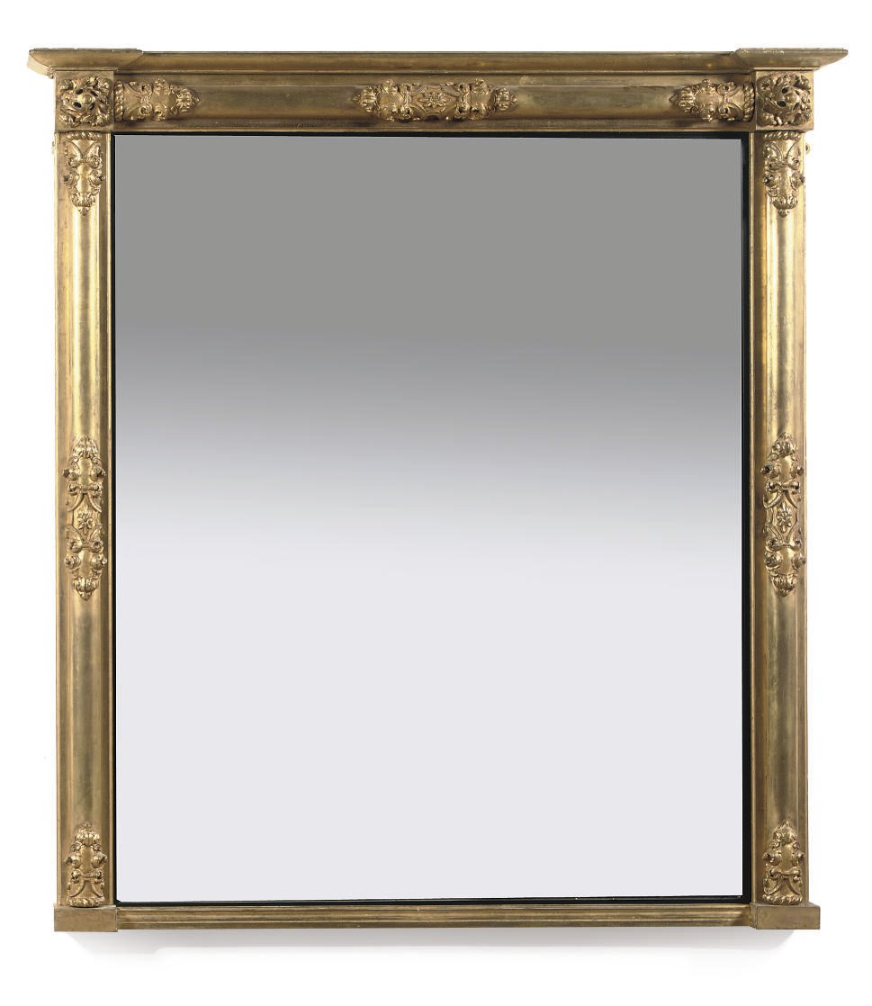 A WILLIAM IV GILTWOOD MIRROR