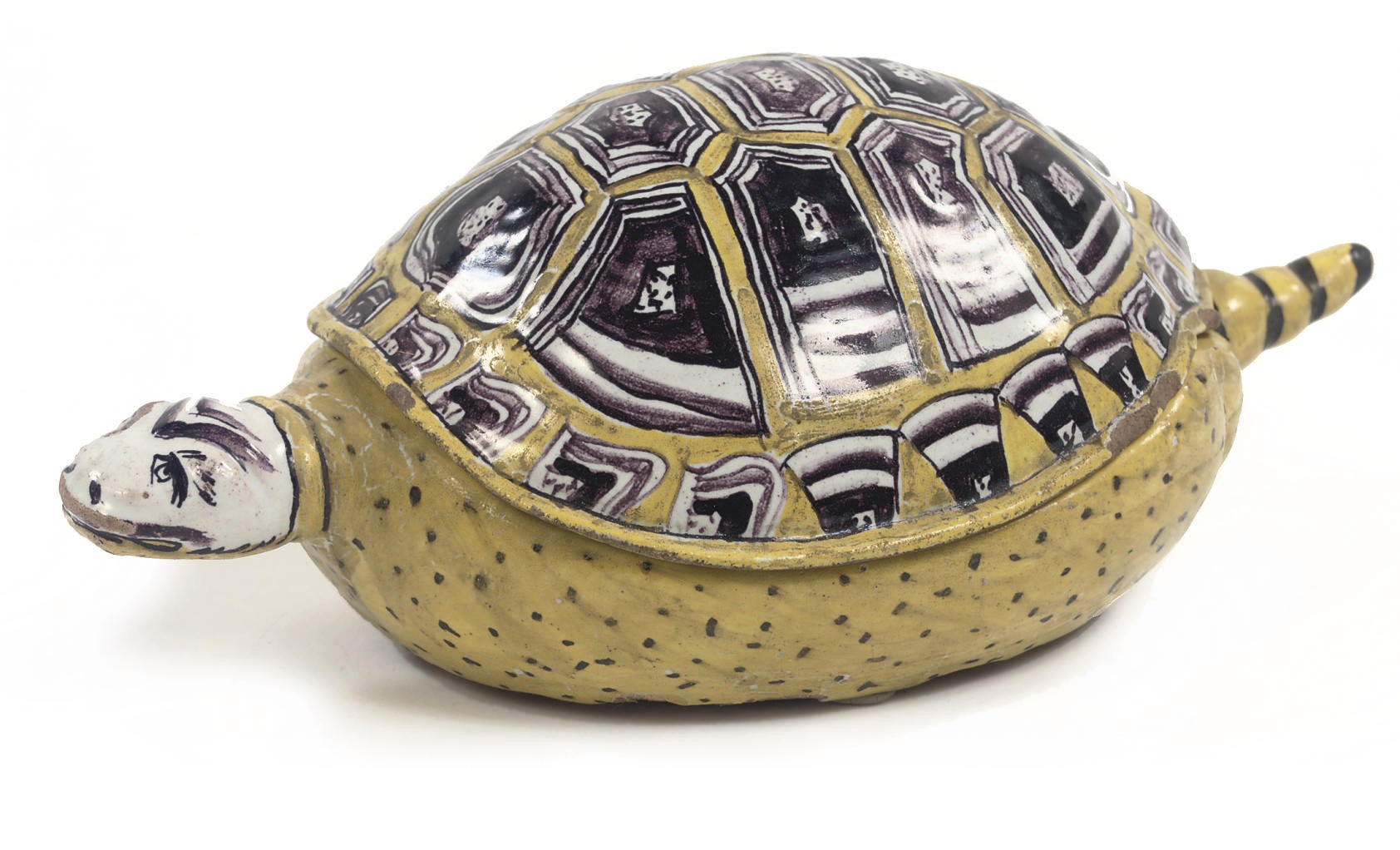 An Abstbessingen polychrome figural tureen and cover