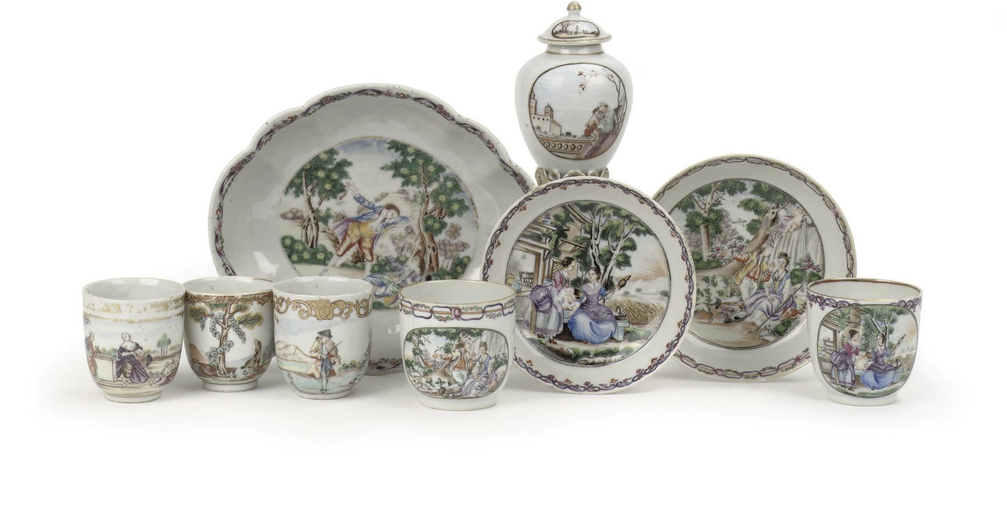 An assorted lot of Chinese export porcelain