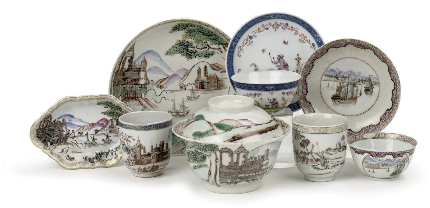 An assorted lot of Chinese export porcelain