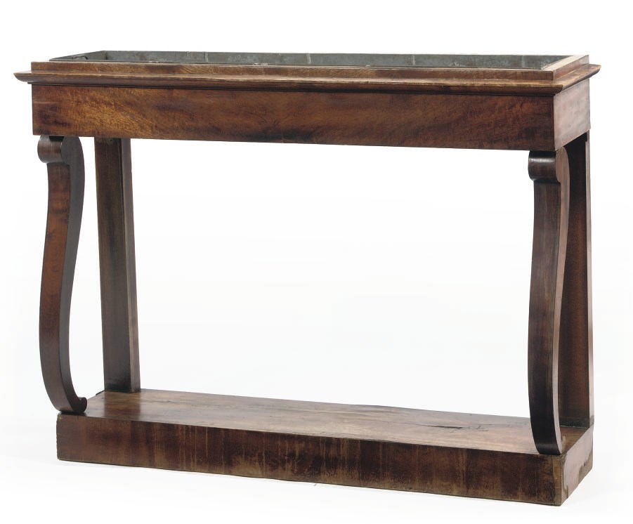 A GERMAN BIEDERMEIER MAHOGANY JARDINIERE