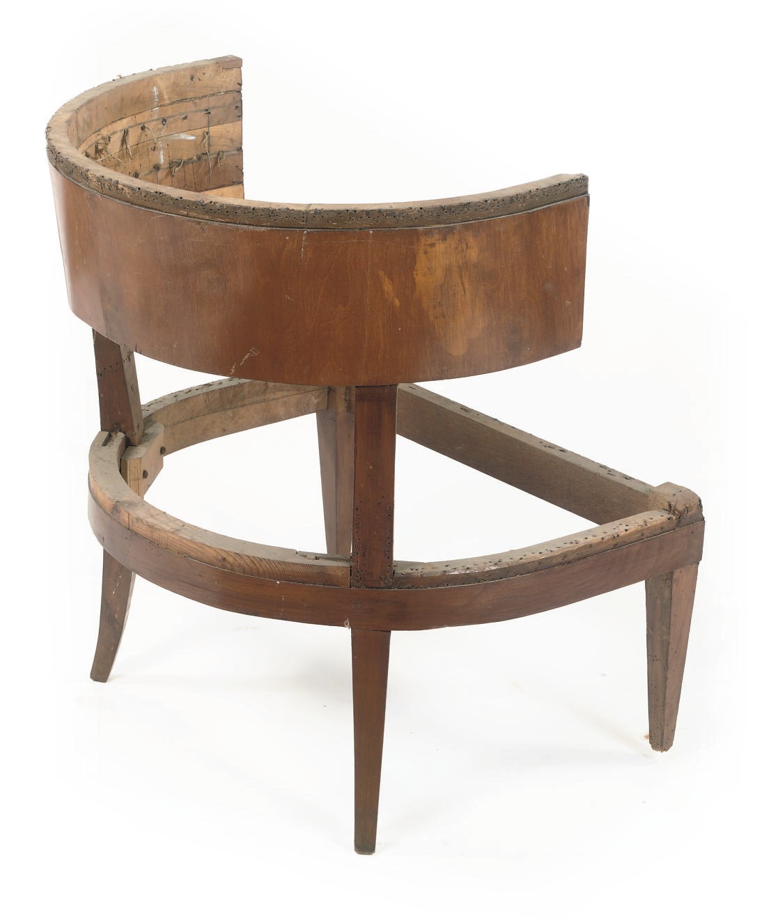 A GERMAN BIEDERMEIER CHERRYWOOD ARMCHAIR