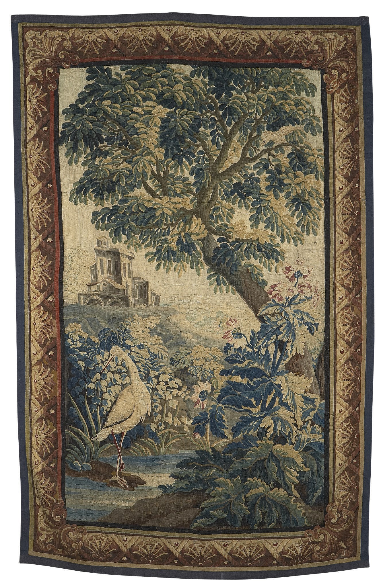TAPISSERIE VERDURE D'EPOQUE LOUIS XV