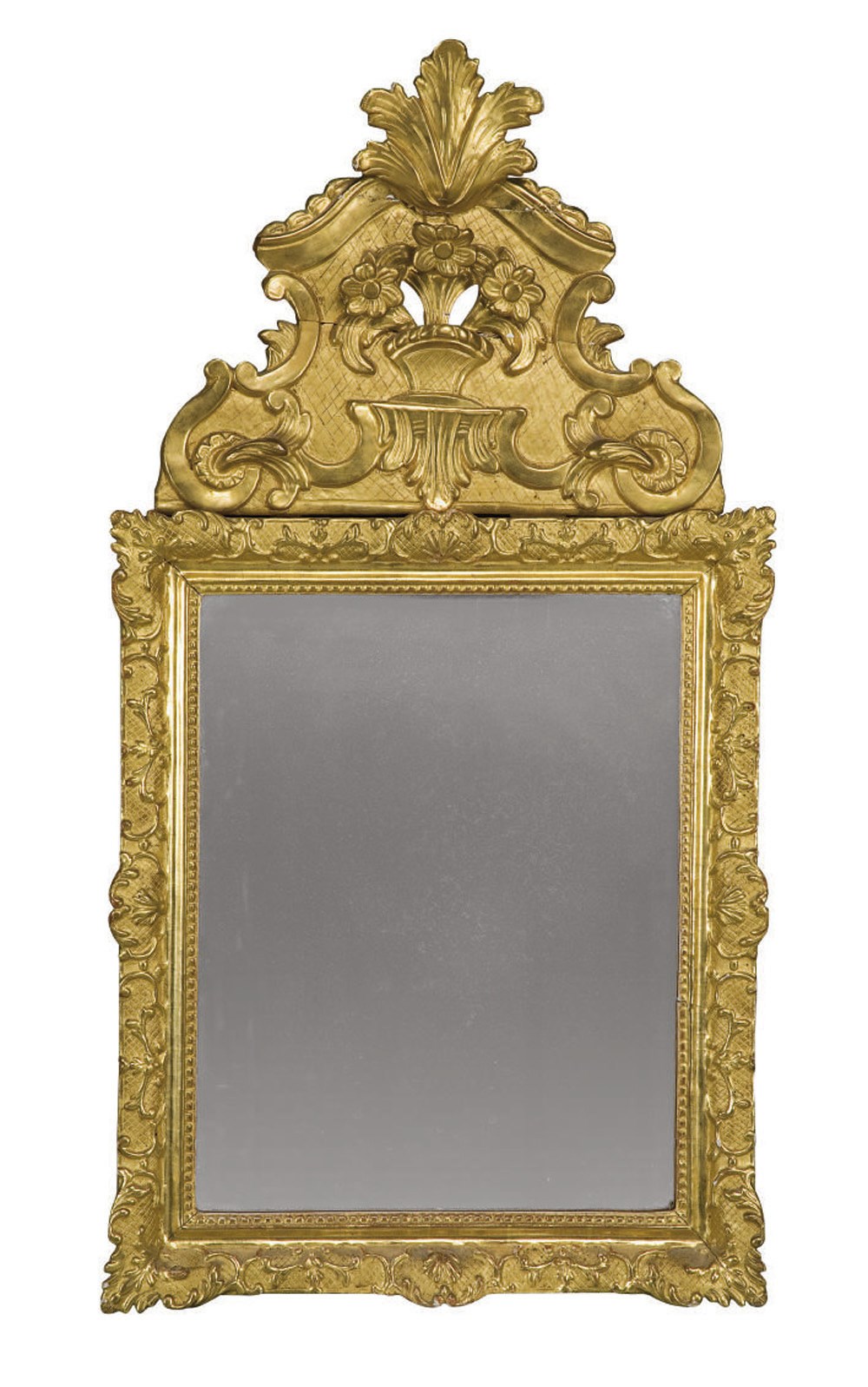 MIROIR A FRONTON D'EPOQUE REGENCE