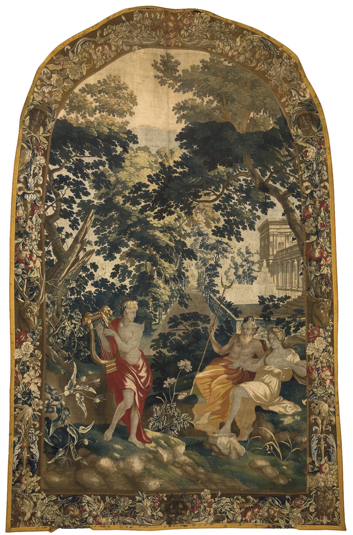 FRAGMENT DE TAPISSERIE FLAMANDE DE LA FIN DU XVIIEME-DEBUT DU XVIIIEME SIECLE