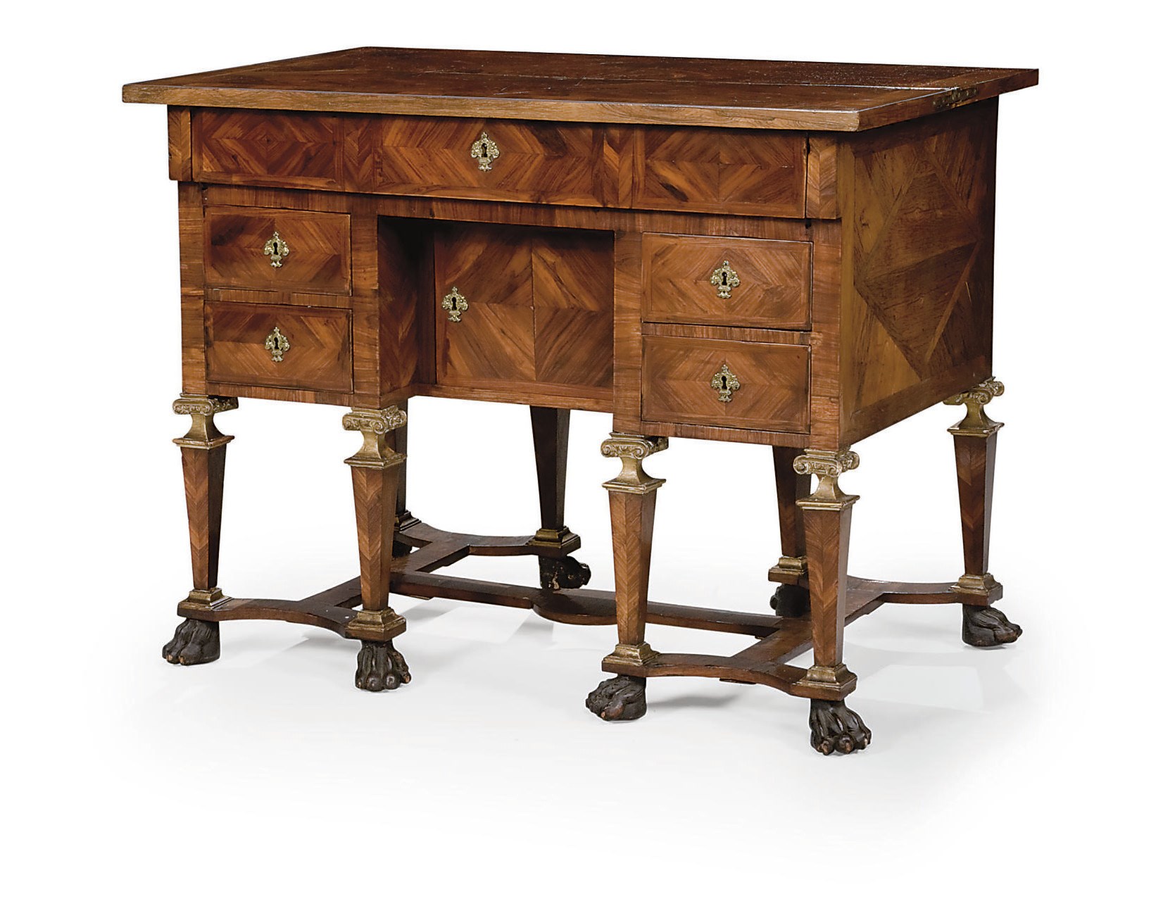 BUREAU MAZARIN A PLATEAU BRISE D'EPOQUE LOUIS XIV