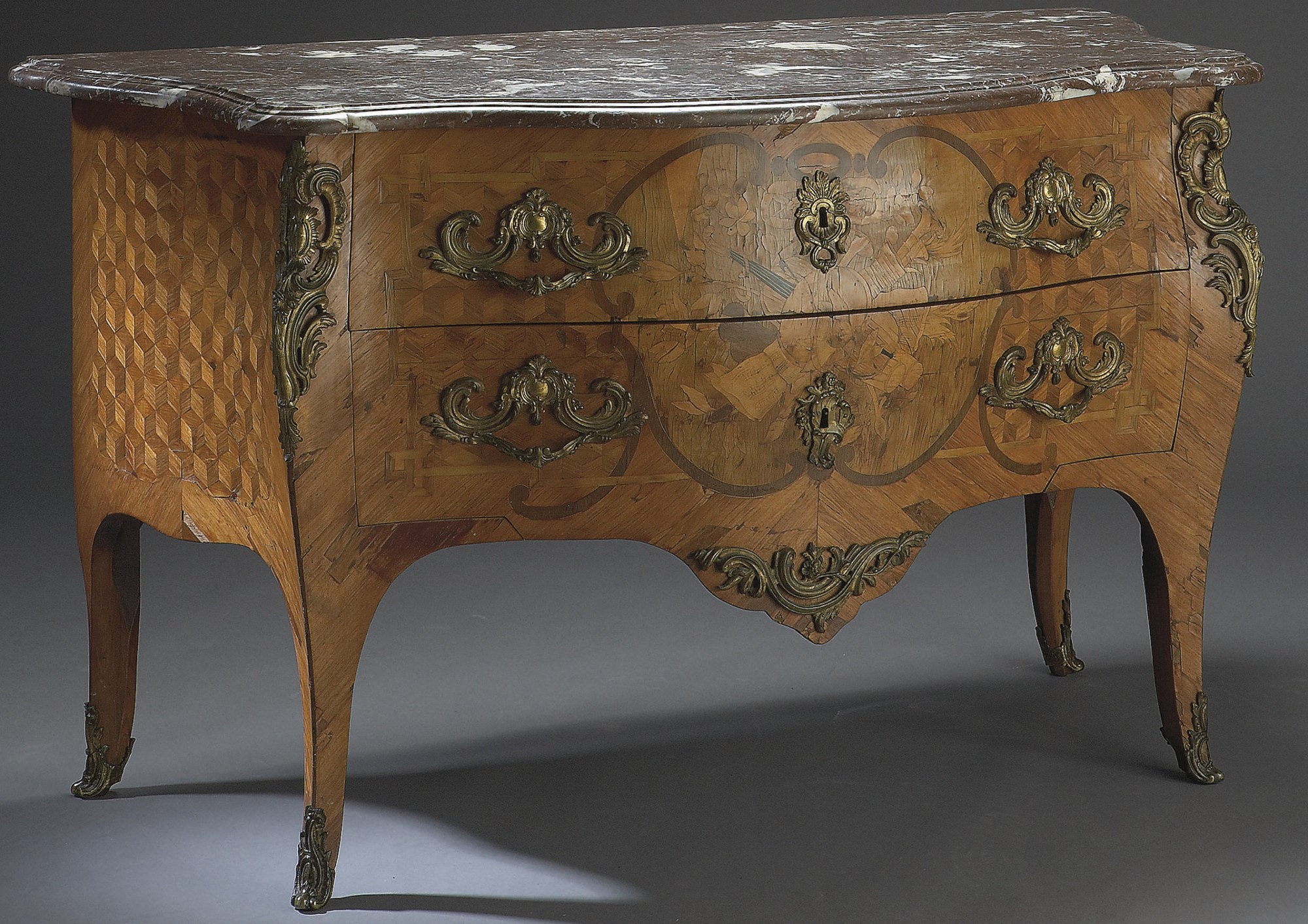 COMMODE D'EPOQUE LOUIS XV