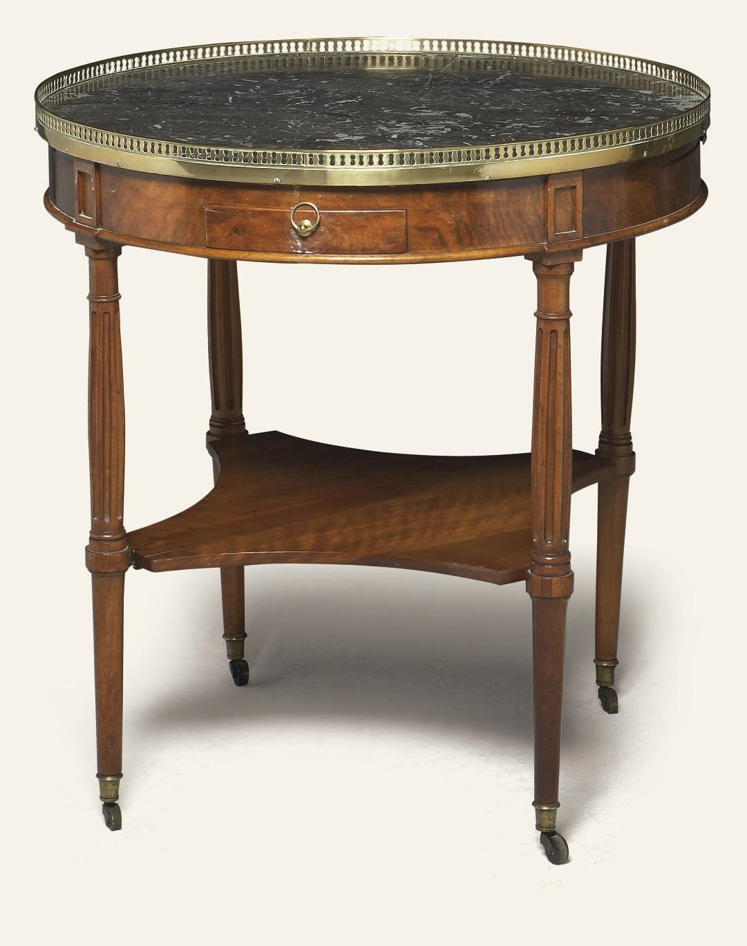 GUERIDON BOUILLOTTE D'EPOQUE LOUIS XVI, FIN XVIIIEME-DEBUT XIXEME SIECLE