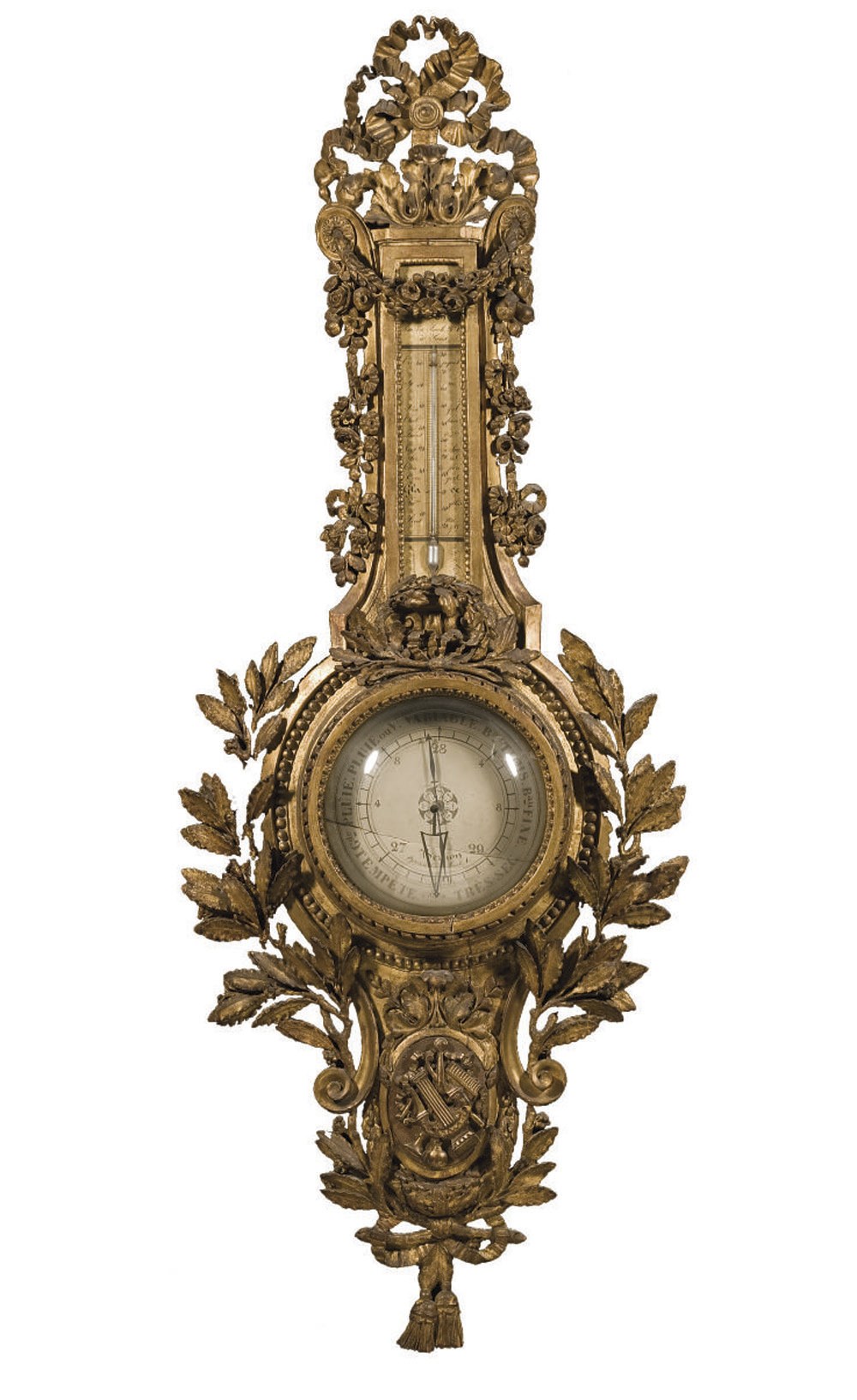 BAROMETRE-THERMOMETRE D'EPOQUE LOUIS XVI