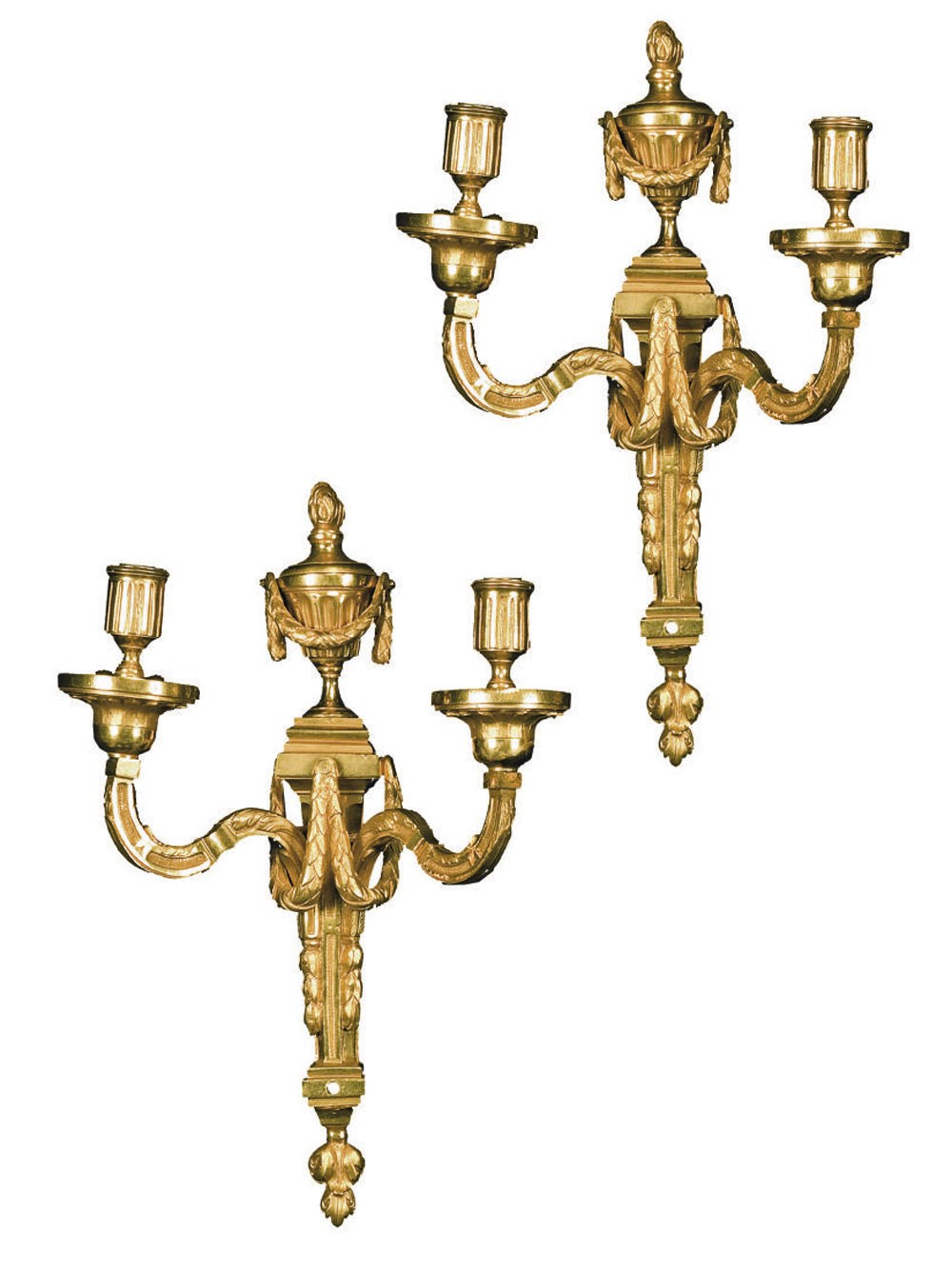 PAIRE D'APPLIQUES D'EPOQUE LOUIS XVI