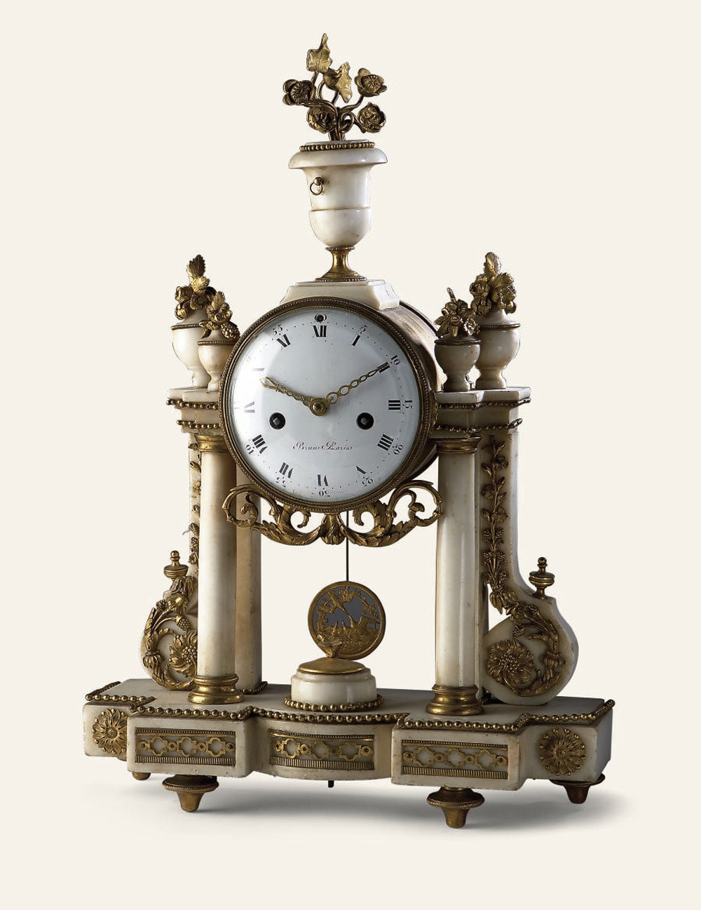 PENDULE PORTIQUE D'EPOQUE LOUIS XVI