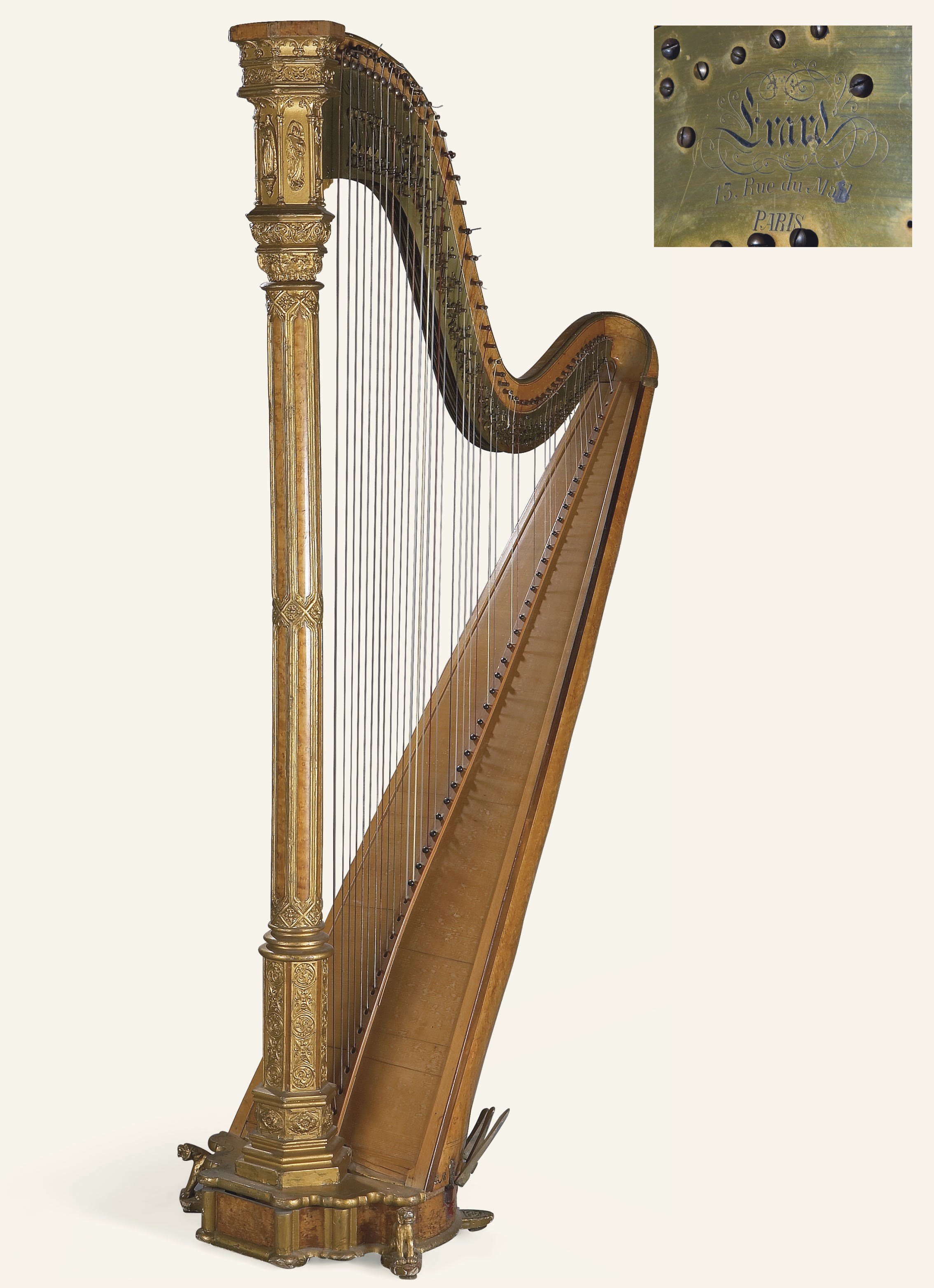 HARPE DU MILIEU DU XIXEME SIECLE