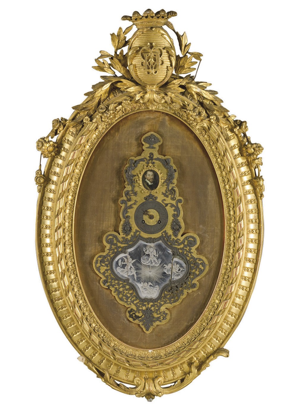 CADRE PENDULE D'EPOQUE NAPOLEON III