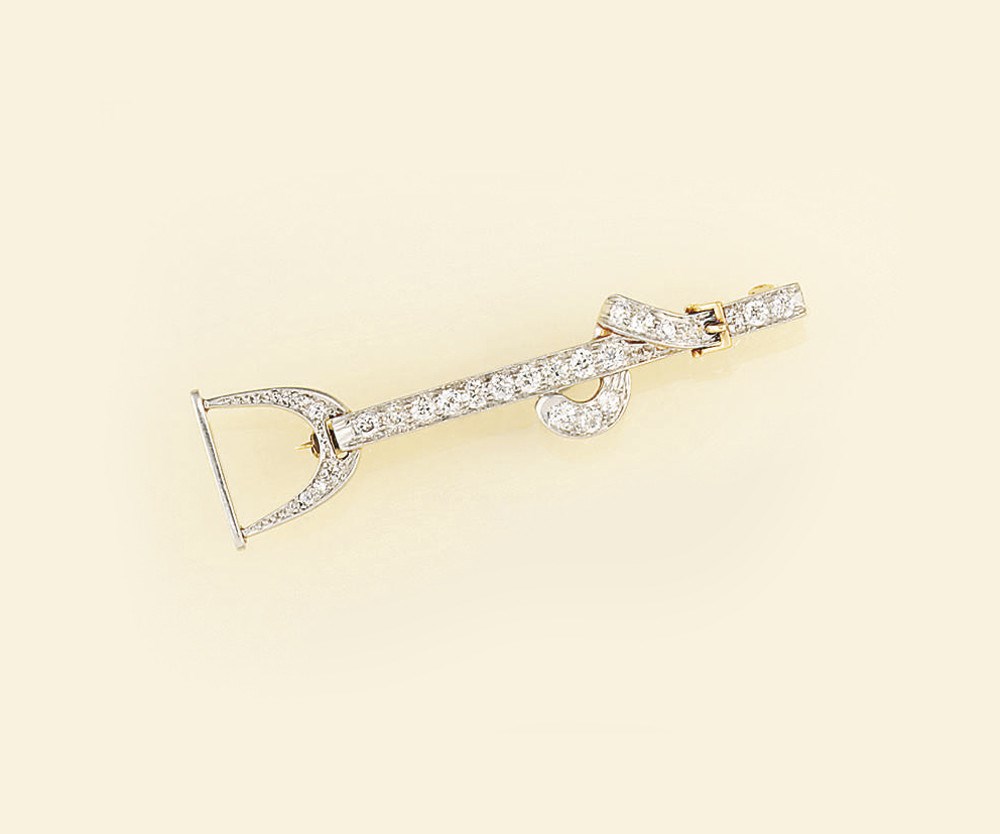 An early 20th century diamond brooch, by Caldwell & Co.