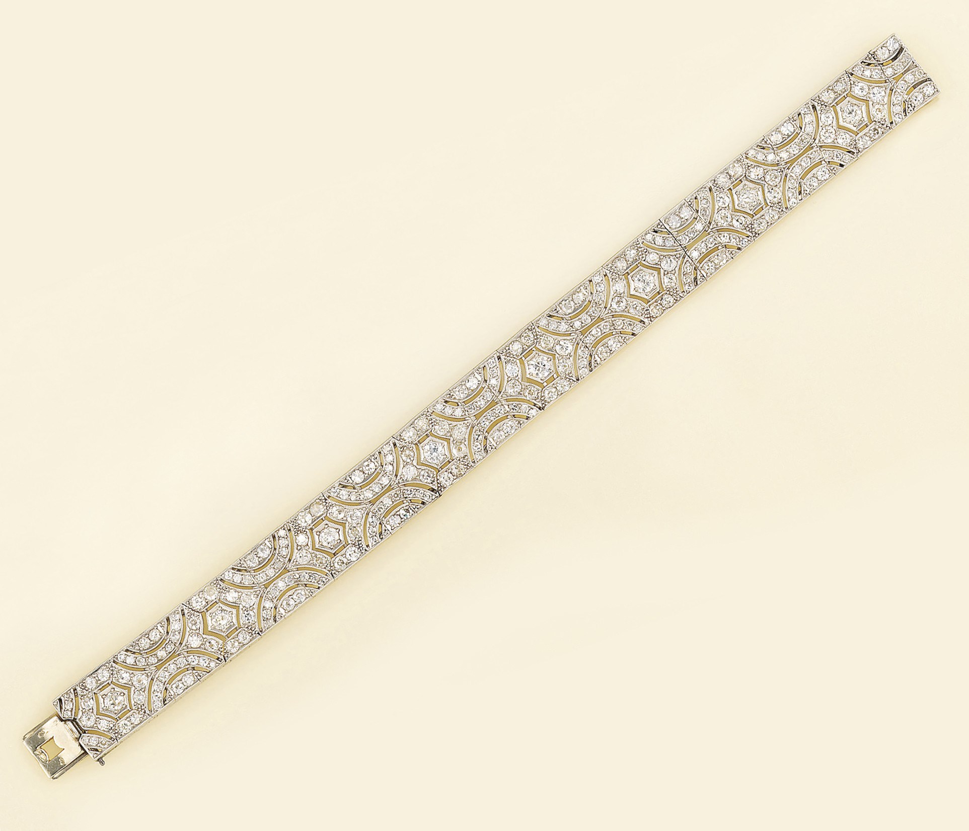 A French Art Deco diamond bracelet